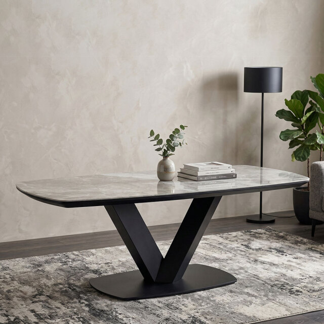 セラミック天板モダンデザインテーブル 120cm ローテーブル センターテーブル