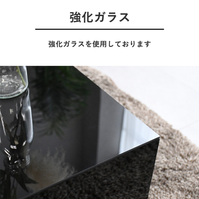 センターテーブル(大理石調強化ガラス) センターテーブル ガラステーブル おしゃれ 大理石調 大理石柄