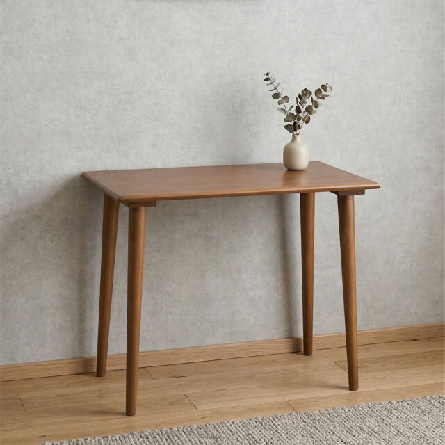 90cm幅パイン無垢材  コンパクトデスク