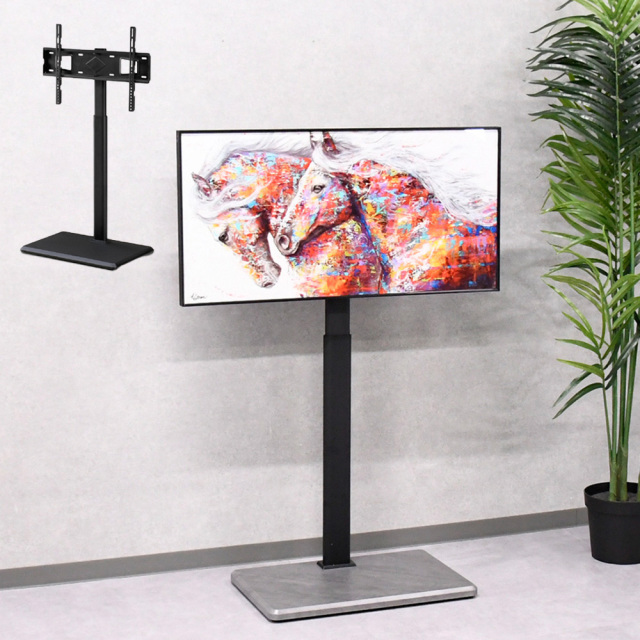 テレビスタンド 耐荷重45kg 30～70インチ対応 左右 首振り ロータイプ 耐震 壁寄せテレビ台 TVスタンド 壁寄せテレビスタンド 壁寄せ 自立式 スリム コーナー 70インチ対応 おしゃれ  黒 グレー テレビボード