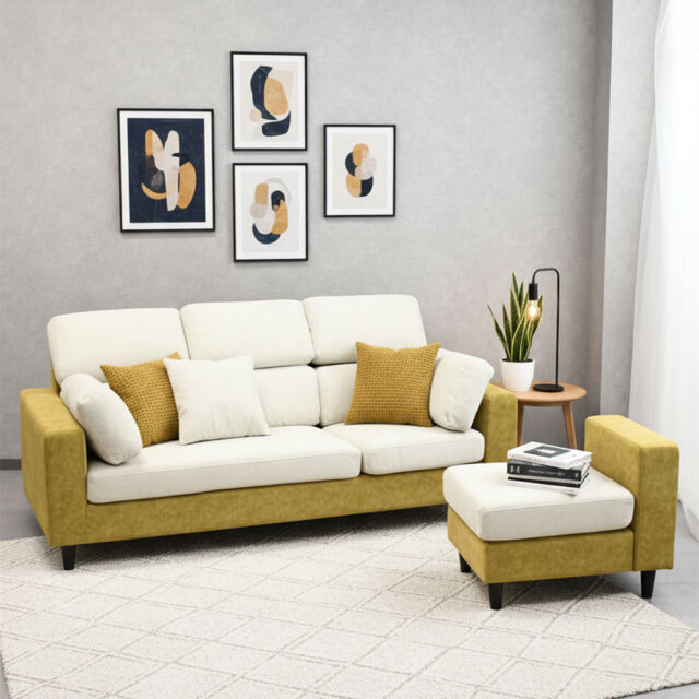 新品アウトレット】 ペットの引っかき傷に強い大型コーナーソファ L字