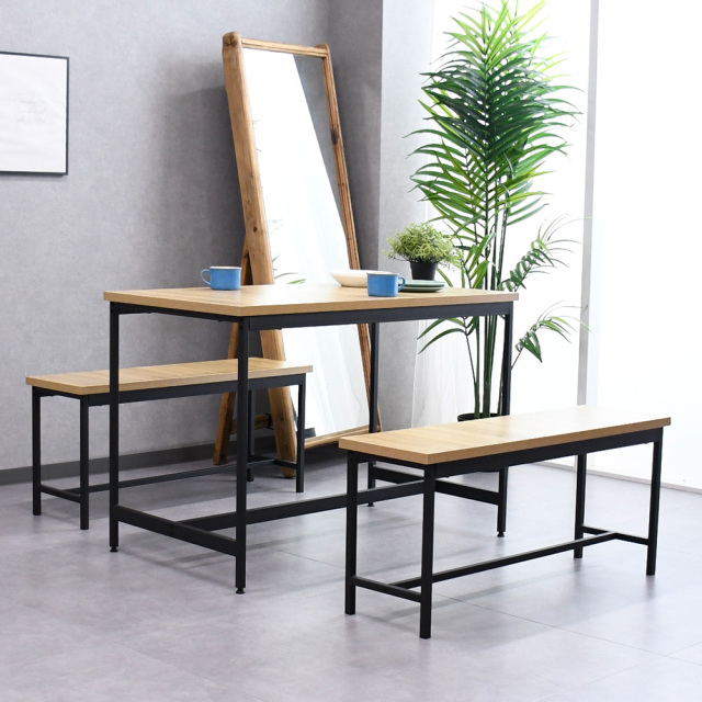 ダイニング3点セット  幅110cm ダイニングセット ダイニングテーブルセット ダイニングテーブル ダイニングベンチ テーブル ベンチ ナチュラル