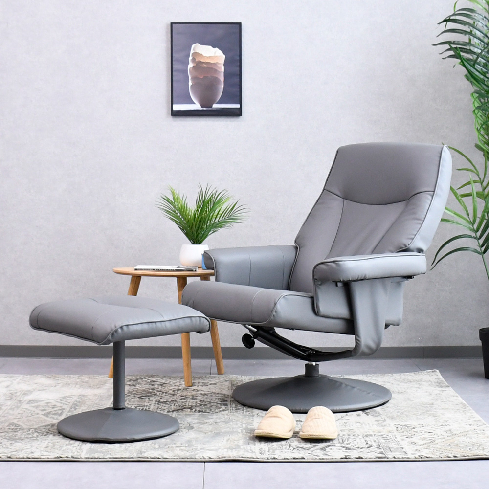 ★リクライニングチェア★オットマン 合皮 リラックス 家具 楽天市場】【クーポン10%off 5/1 00時〜24時】 リクライニングチェア