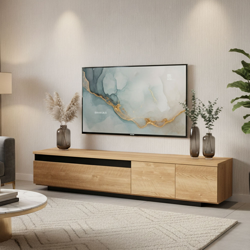 【新品アウトレット】国産完成品180cm幅テレビ台 テレビボード OA22D