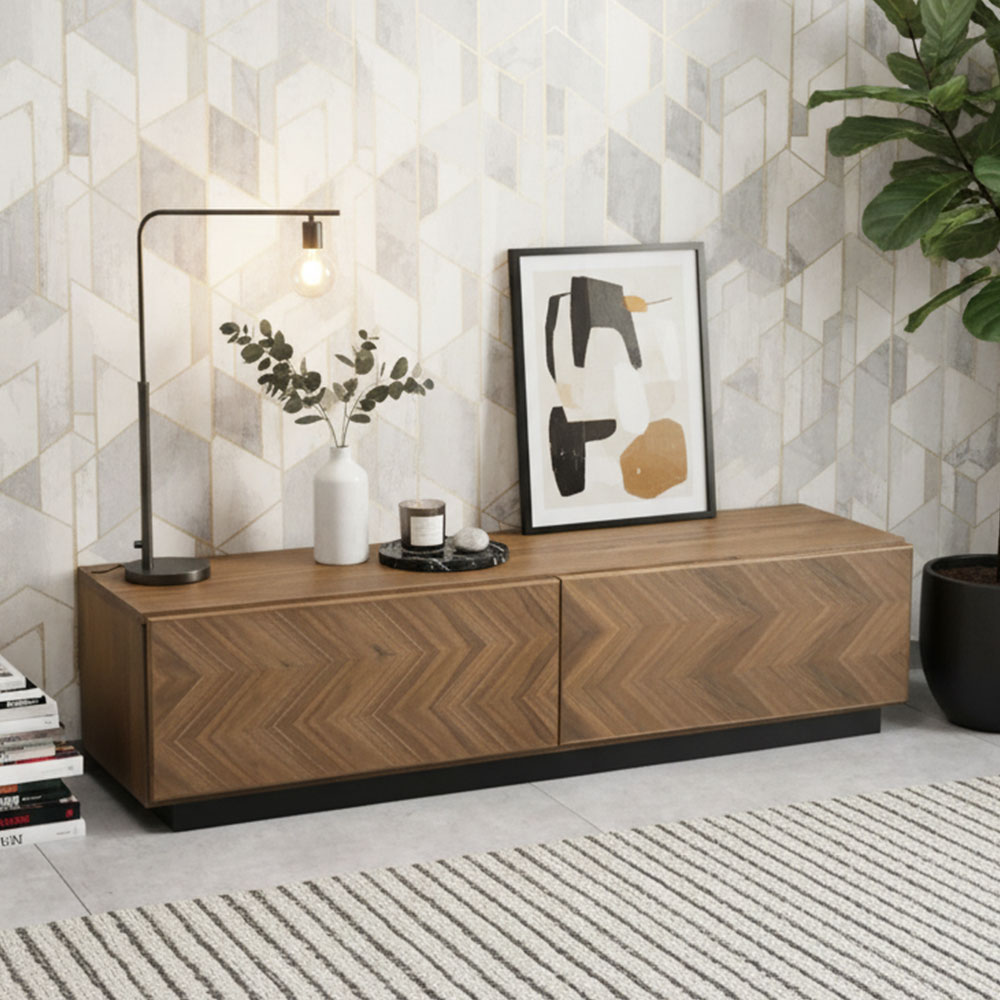 ウォールナット突板ブックマッチ150cm幅テレビボード テレビ台