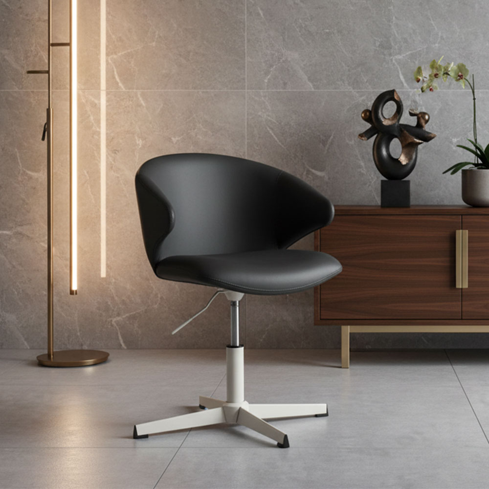 【昇降、回転チェア】ラウンドダイニングチェア 椅子 OA5E