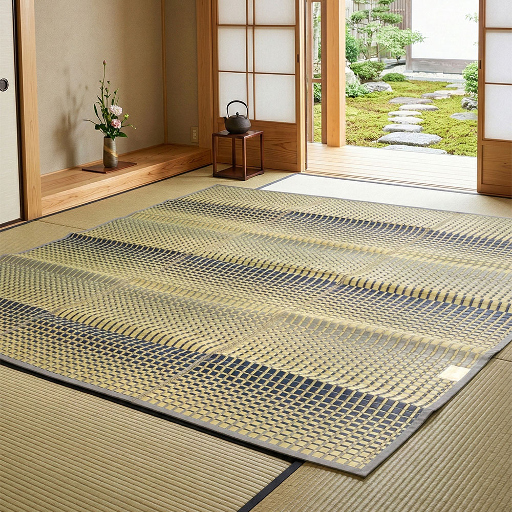 掛川織4,5畳用い草 ござ OB27F[アウトレット:在庫品]