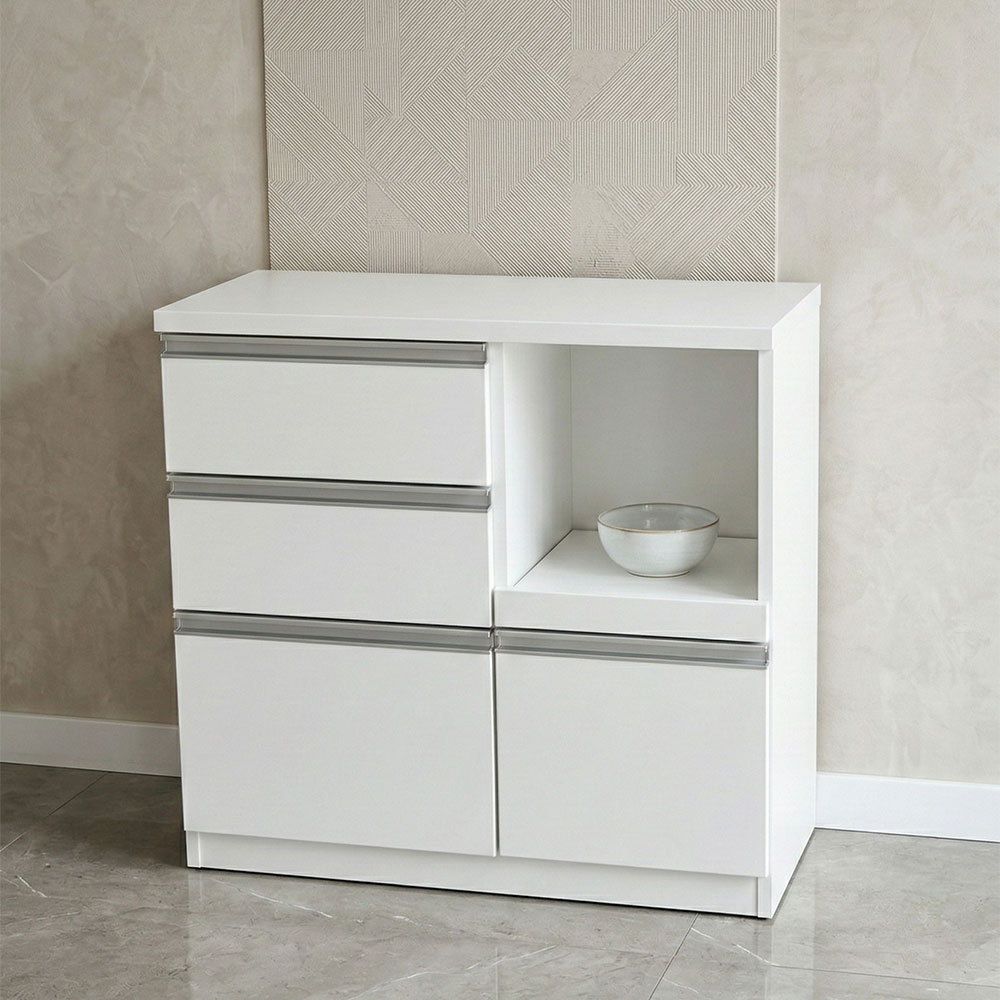 90cm幅完成品キッチンカウンター キッチン収納 OC2I [アウトレット:撮影品]