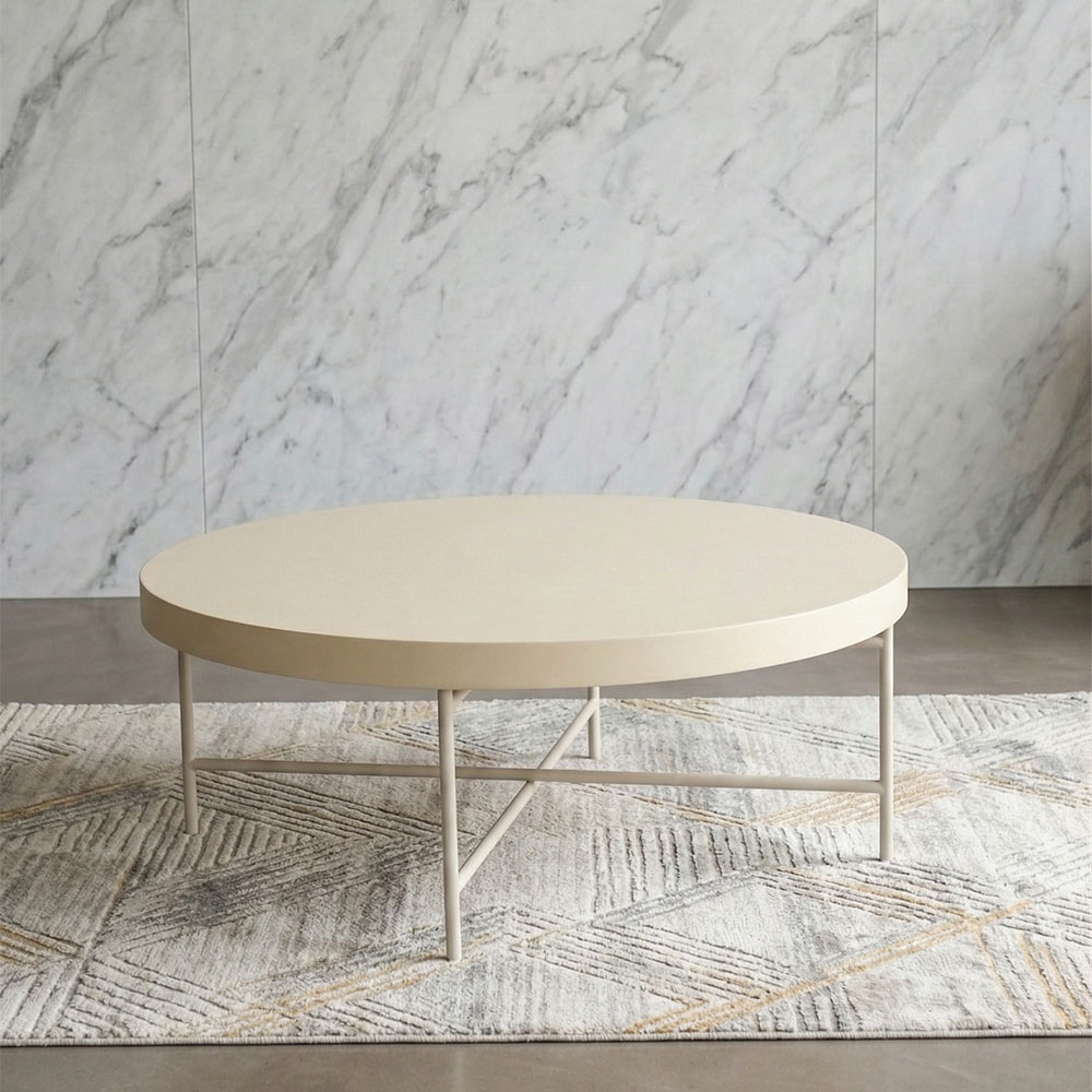 モルタル天板 90cm幅 ローテーブル OC4G [アウトレット:撮影品]