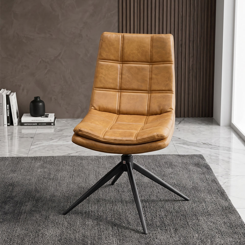 オートリターン レザーキルティングダイニングチェア 1脚 OD15G [アウトレット:撮影品]