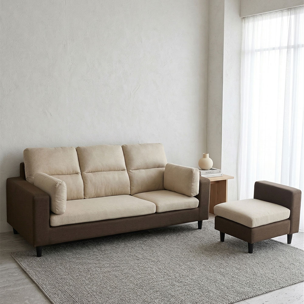 ソファー　オットマン他　ベージュ オットマン SIEVE bulge sofa ｜家具・インテリア通販 Re:CENO(リセノ)
