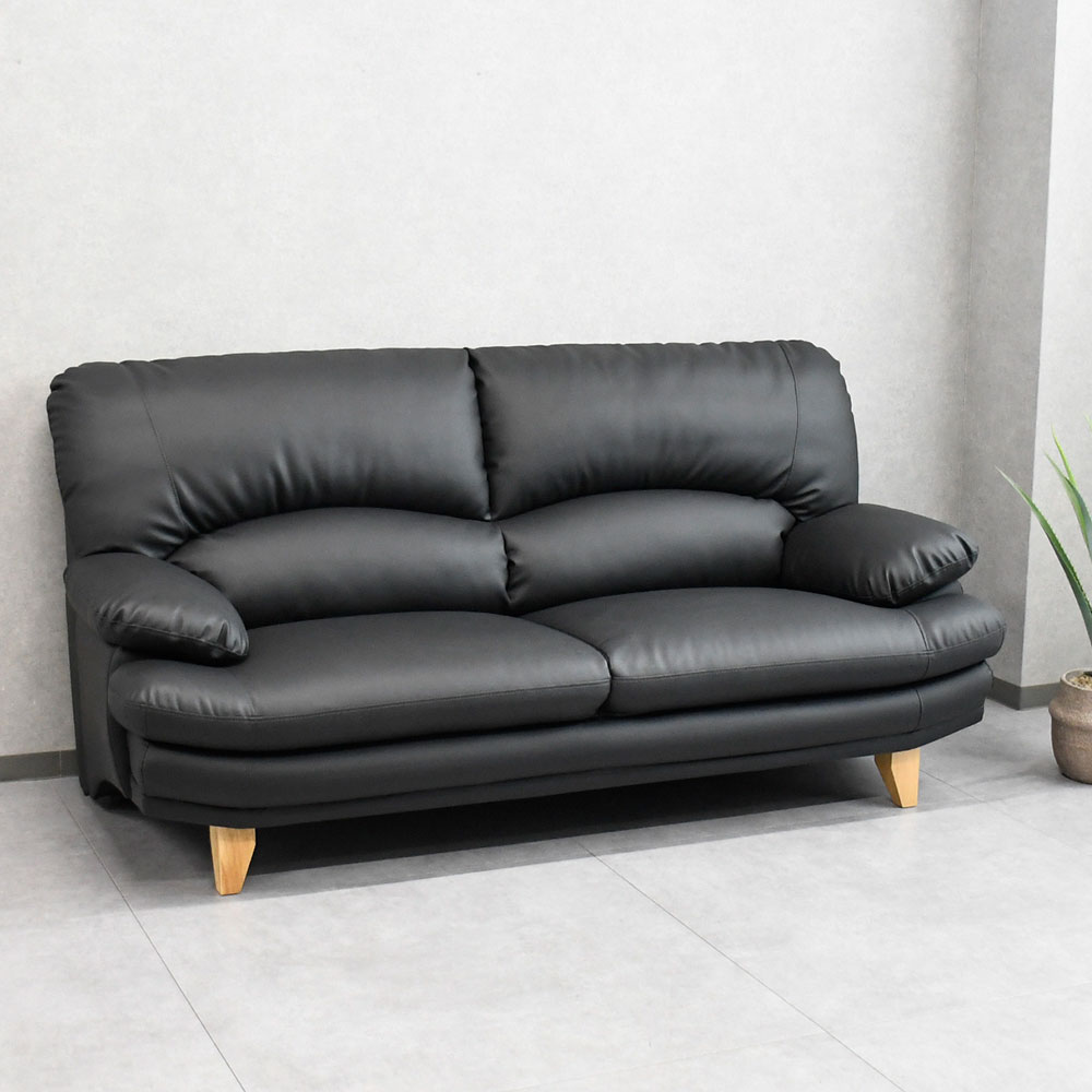 関家具スイート3掛けソファ 合成皮革 新品アウトレット】関家具 スイート 3人掛けソファ 合成皮革