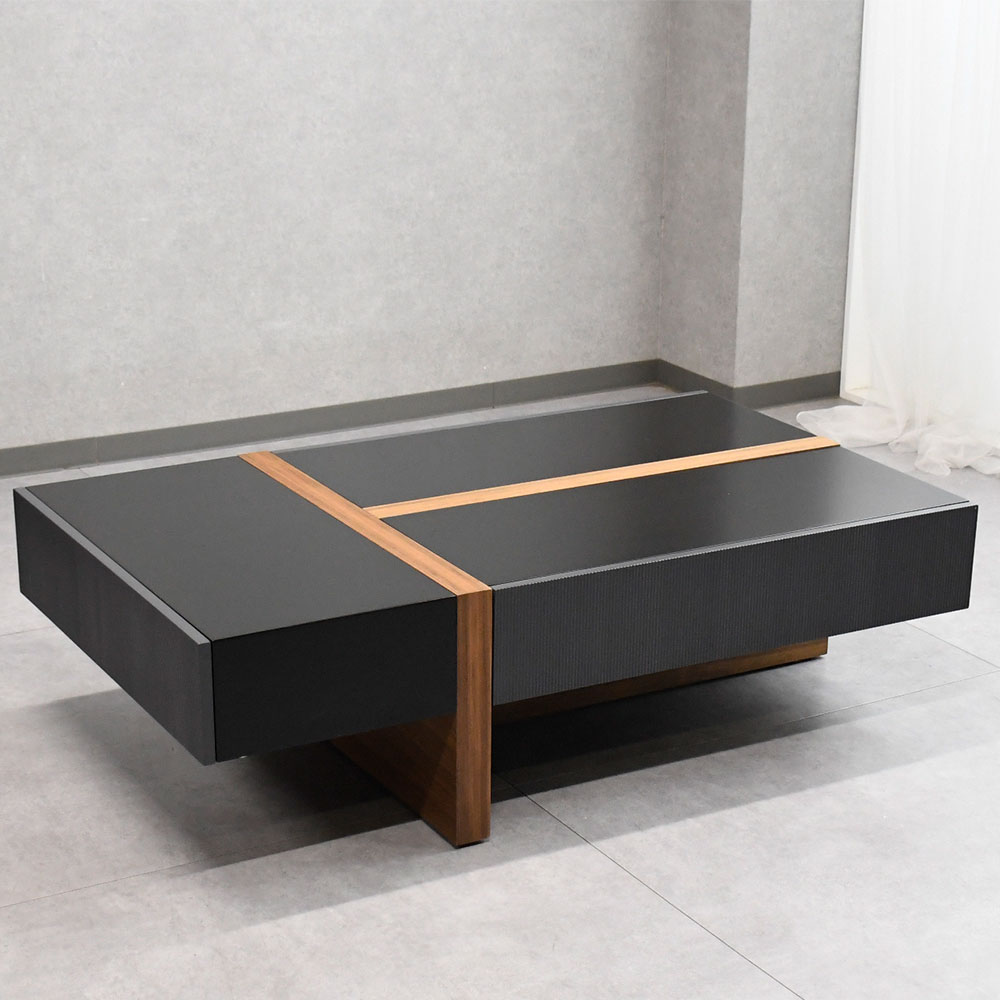 【新品アウトレット】収納付き120cm幅おしゃれなローテーブル OJ10G