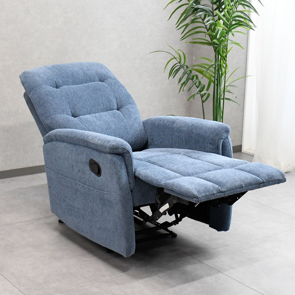 【新品アウトレット】ふんわりした座り心地。。。 1人掛けリクライニングソファ OJ20A