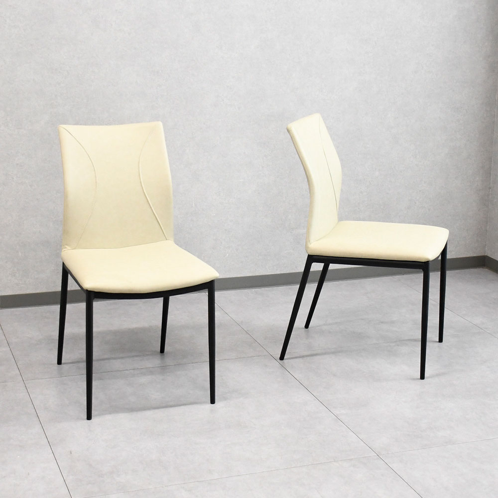 【新品アウトレット】 座り心地のいいダイニングチェア2脚セット OJ28F