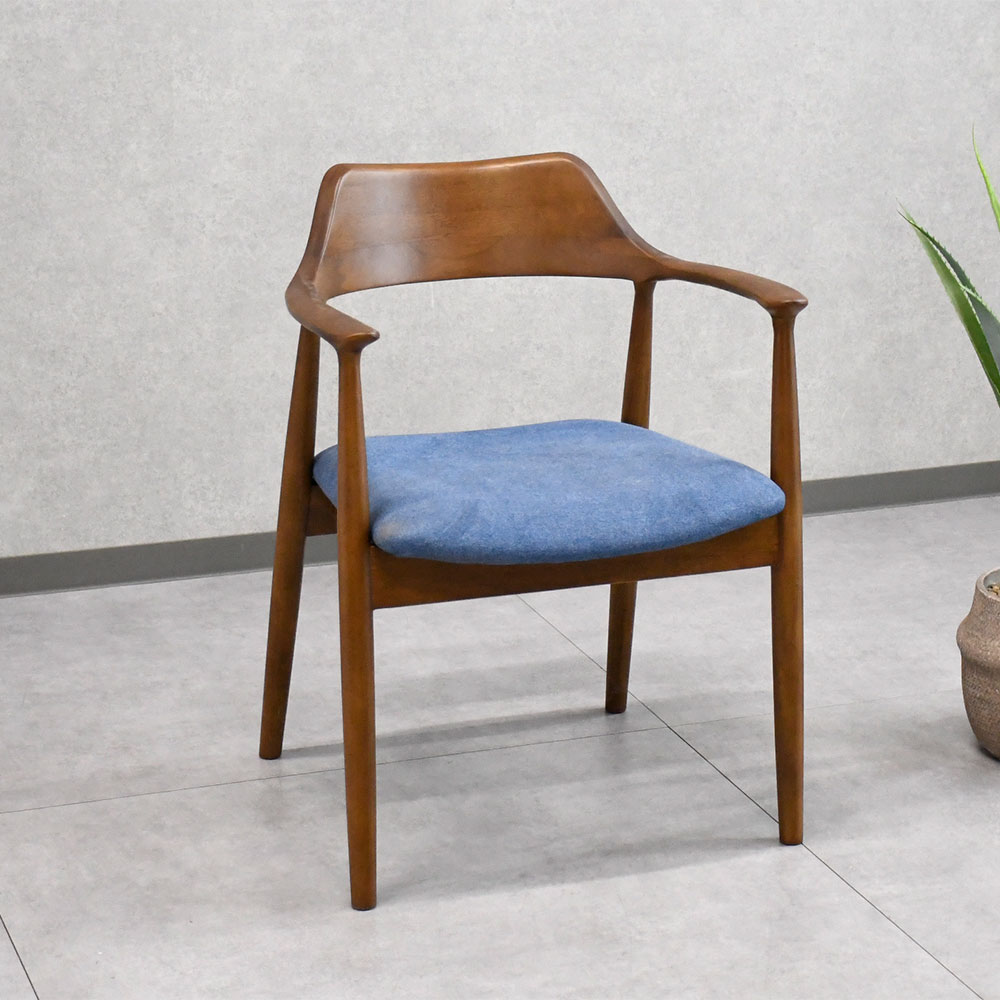 【新品アウトレット】北欧スタイル無垢材ダイニングチェア OJ8L