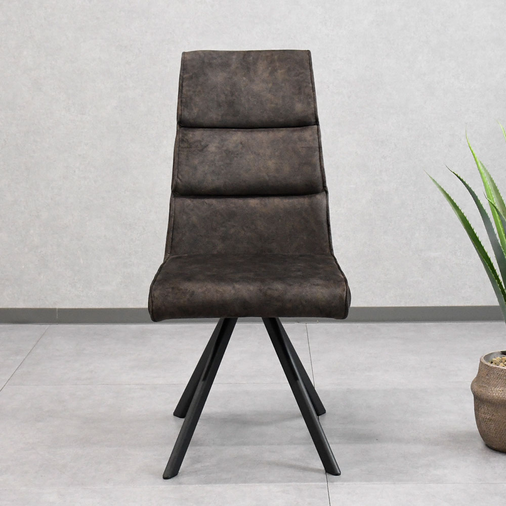 【新品アウトレット】  コーヒー、ワインで汚れない！？スムーステック生地回転式ダイニングチェア OJ9C