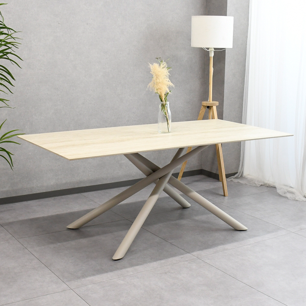 【開梱設置付き新品アウトレット】180cm幅セラミックダイニングテーブル OK14A