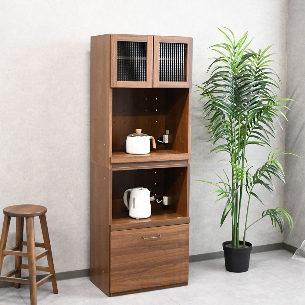 新品アウトレット】国産完成品60cm幅食器棚 キッチン収納 キッチン