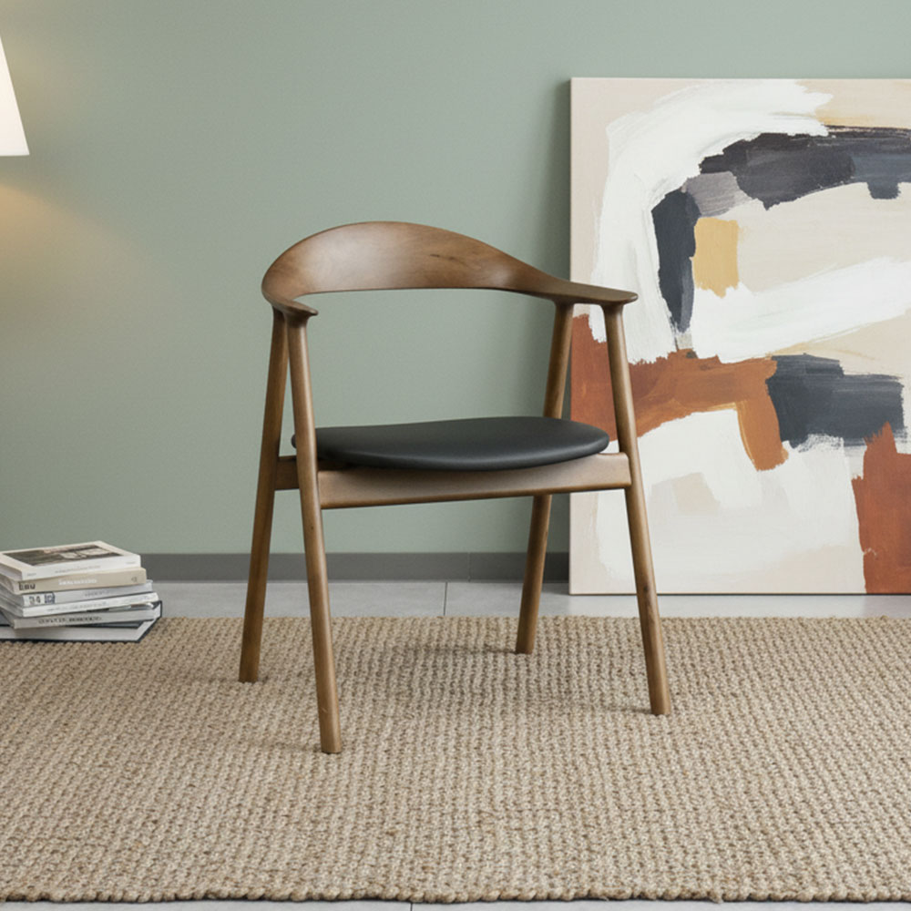 無垢材デザインダイニングチェア シギヤマ家具工業 ROTA