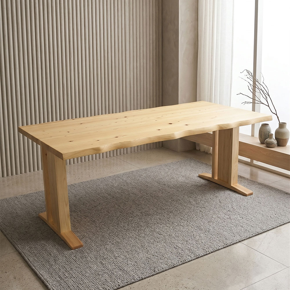 ひのき無垢 ダイニングテーブル 180cm