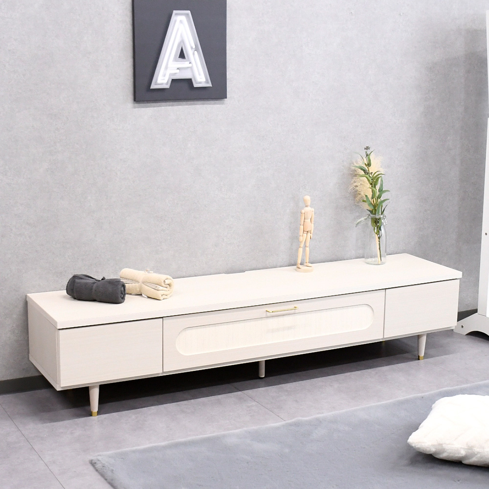 【韓国風 ローキャビネット テレビボード テレビ台 180cm】 ホームテイスト テレビ台 テレビボード 180cm ローボード 国産