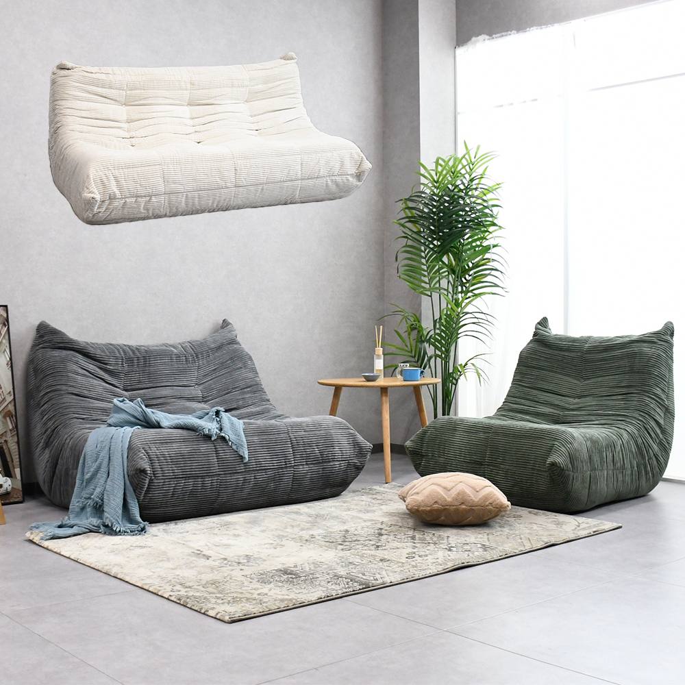 ソファ コーデュロイ オールウレタン 3人掛け 2人掛け 1人掛け 圧縮