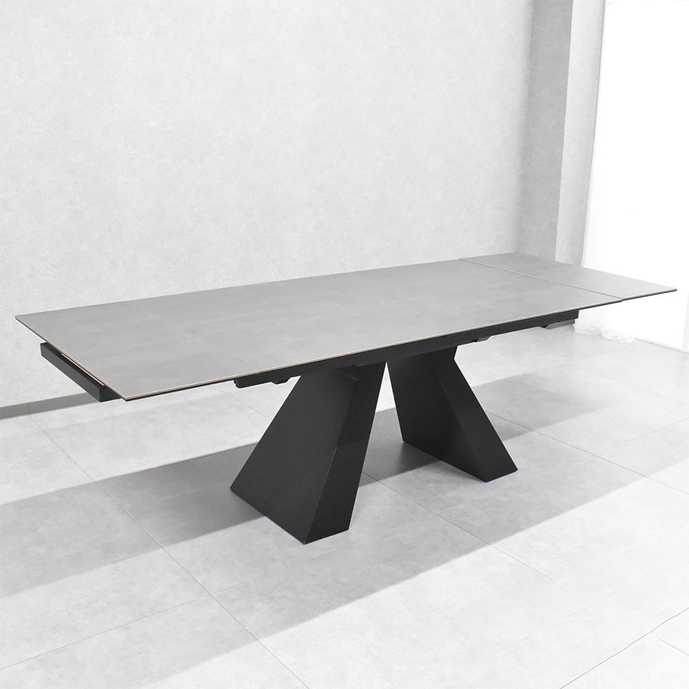 セラミックテーブル 伸縮 セラミック ダイニングテーブル 単品 4人