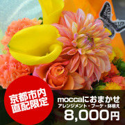 京都市内直配限定moccaにおまかせ8,000円