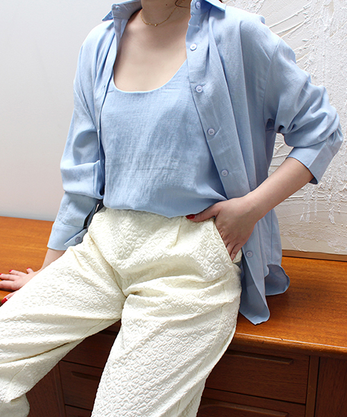 【SALE】キャミソールセットシャツ/3カラー