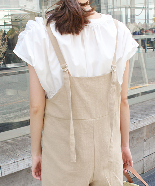 Gauze 麻サロペット Gauze 麻サロペット