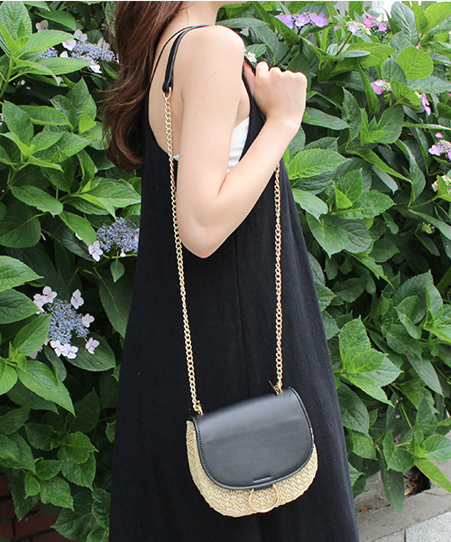 【SALE】ペーパー×チェーンバッグ/3カラー