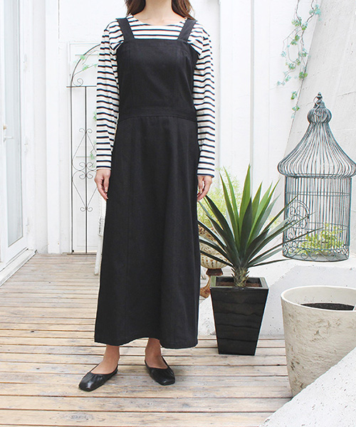 SALE】バックプリーツジャンパースカート/3カラー 