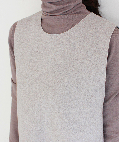 ウールノースリーブワンピース 2カラー Mode Robe