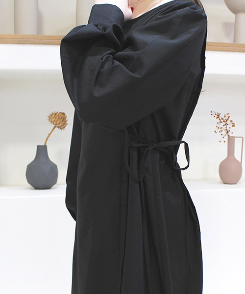 SALE）サイドリボンワンピース/2カラー