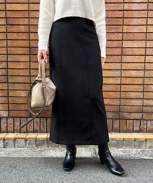 バックスリットナロースカート/3カラー