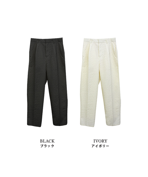 SALE】ジャガードタックパンツ/2カラー