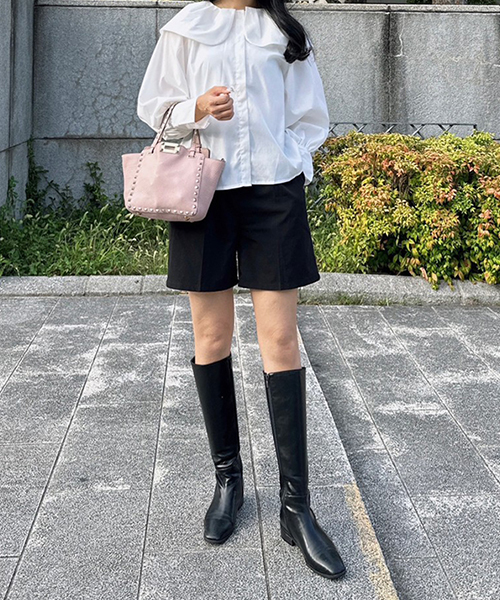 SALE】ビッグカラーブラウス/2カラー