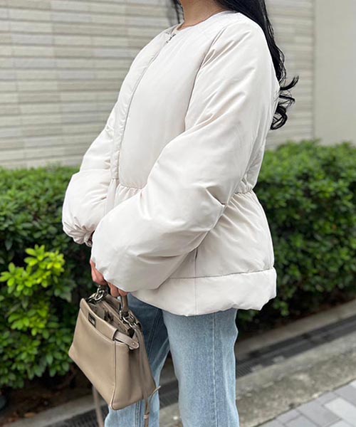 ジップフレア中綿ジャケット/2カラー