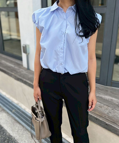 バルーンショルダーブラウス/2カラー