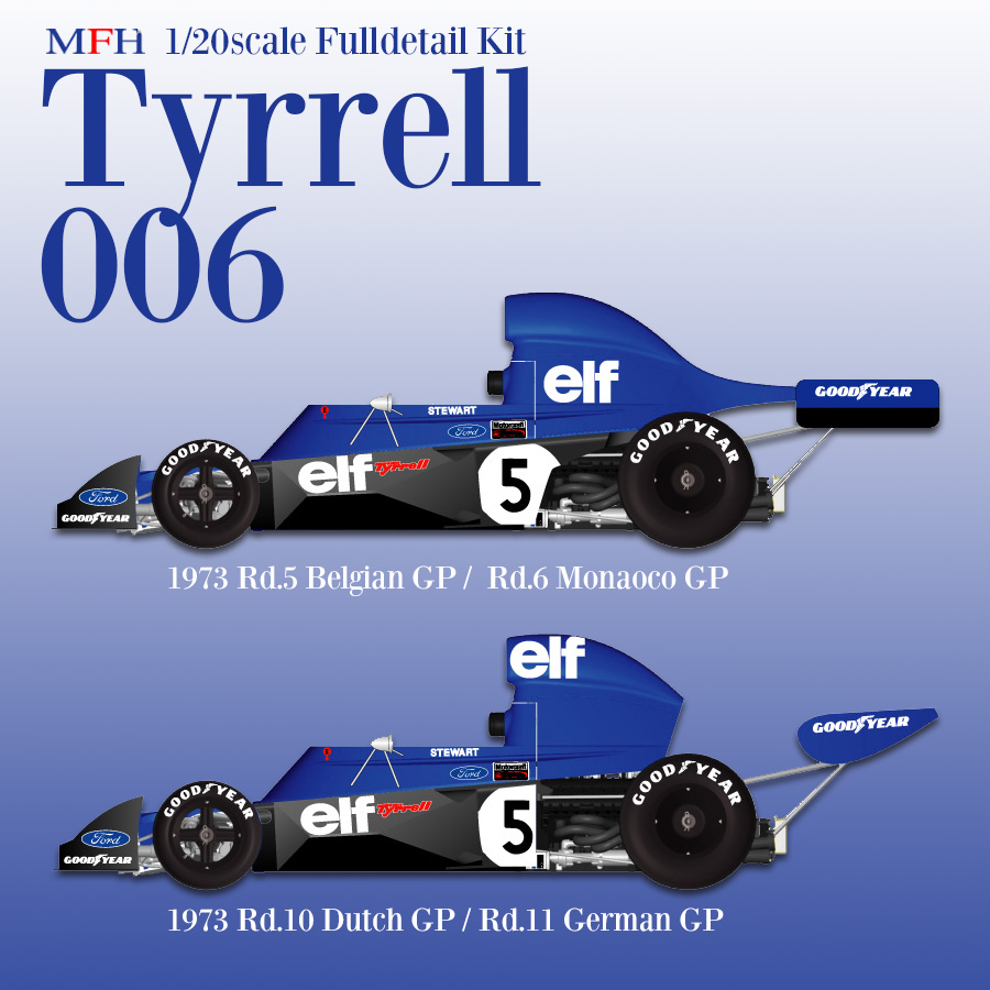 1/20scale Fulldetail kit : Tyrrell 006