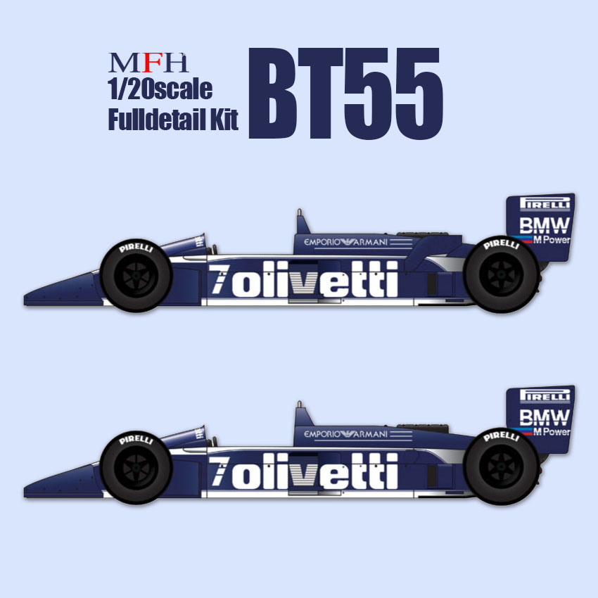 絶版　Model Factory Hiro 1/20 BT55 K-296 1/20scale Fulldetail Kit : BT55