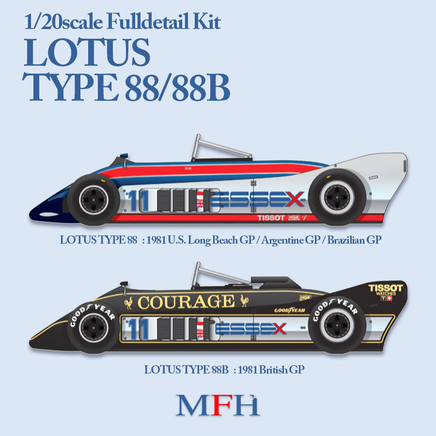 1/20scale Fulldetail Kit : LOTUS Type 88/88B