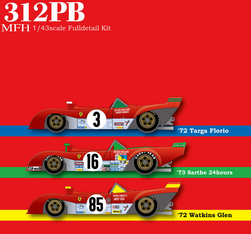 1/43scale Multi-Material Kit : 312PB