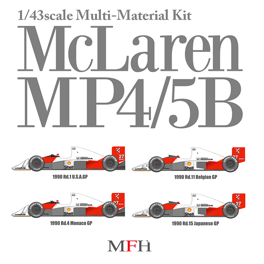 1/43scale Multi-Material Kit : McLaren MP4/5B