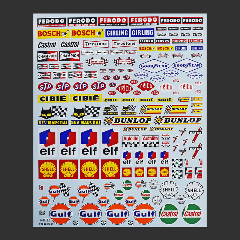 [NEW] 1960年代スポンサーデカール / 1960's Sponsor Decal