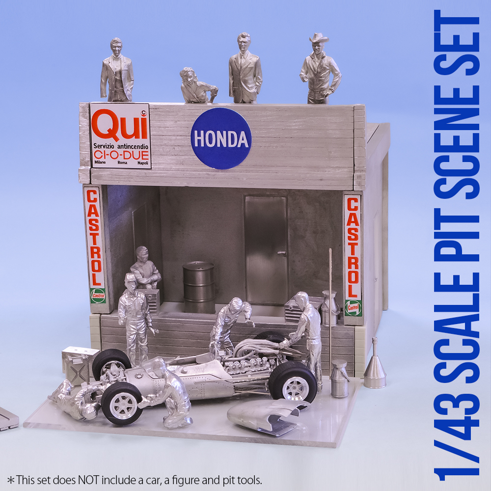 1/43scale ピットシーン・セット 1/43scale Pit scene set
