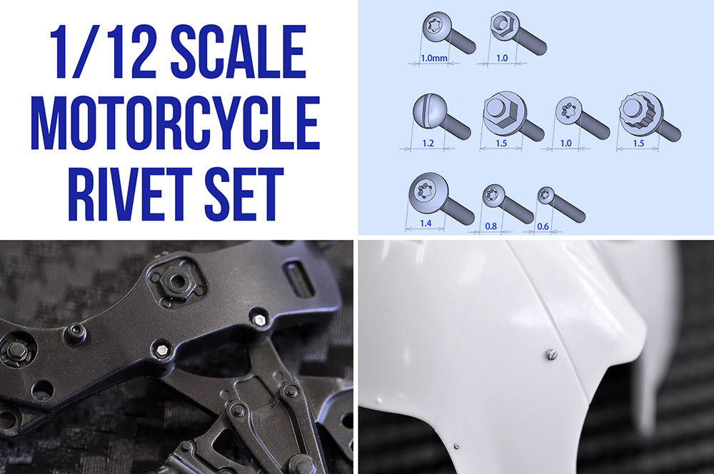 1/12scale Motorcycle rivet set
