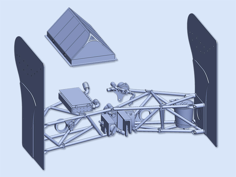 1/12scale Conversion Parts Set : P34 1976 Japanese GP [Rear section]