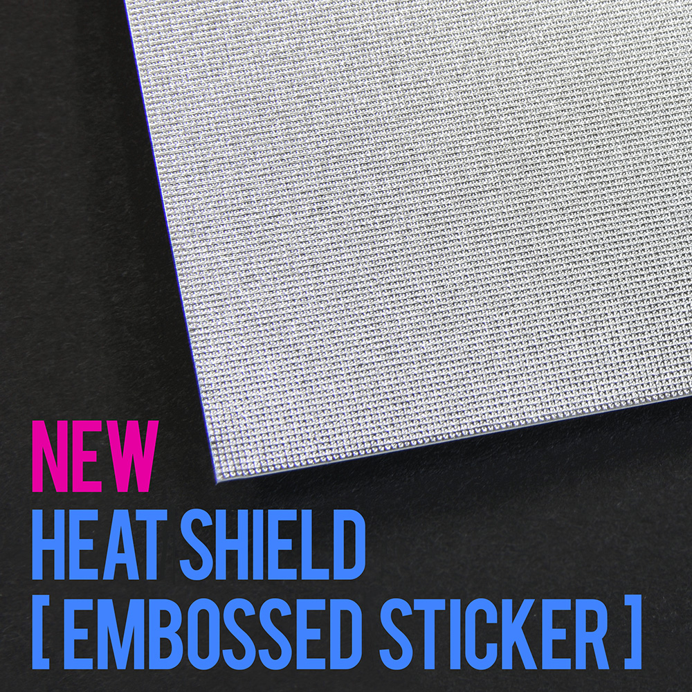 NEW 耐熱シート [エンボスシール] / NEW Heat Shield [Embossed Sticker]